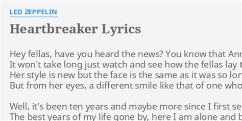 heartbreaker lyrics|heartbreaker lyrics led zeppelin meaning.